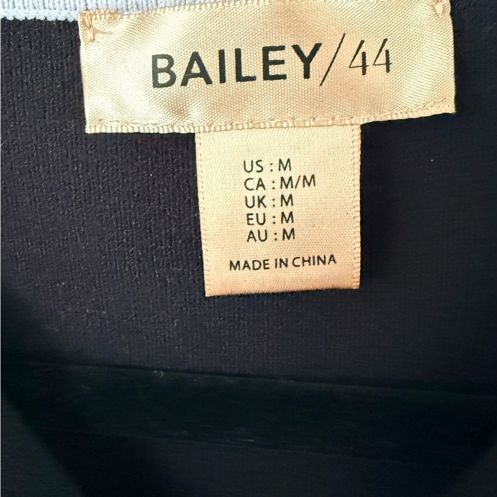 Bailey/44 Black and White Sculpt Ribbed Knit Top - Picture 7 of 8